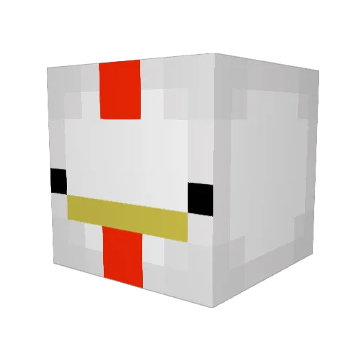 NonoYTMinecaft Minecraft avatar head, 3D render