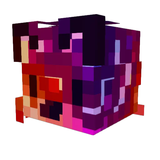 Nonocd Minecraft avatar head, 3D render