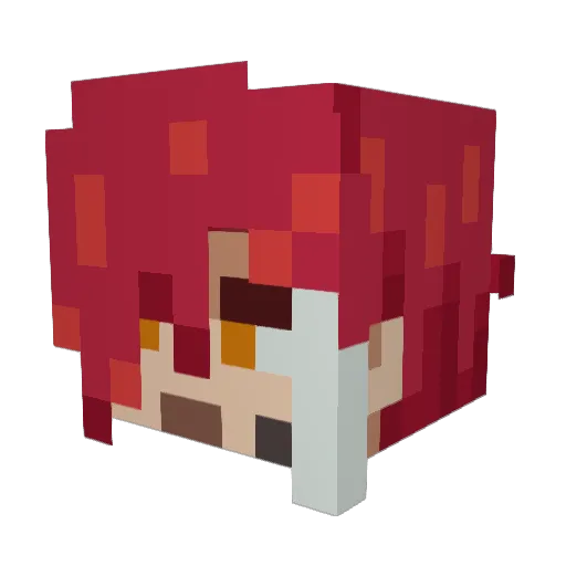 Nonochton Minecraft avatar head, 3D render