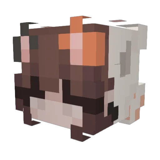 Nonoppe Minecraft avatar head, 3D render