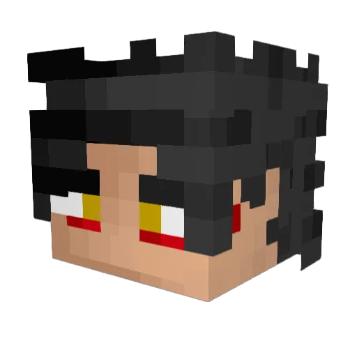 Nonothecorn Minecraft avatar head, 3D render