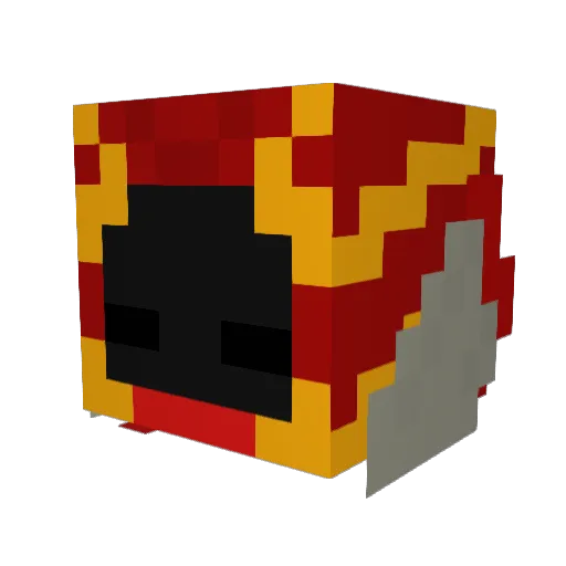 Nonovacaine Minecraft avatar head, 3D render