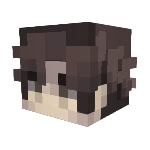 Nonowillow2 Minecraft avatar head, 3D render