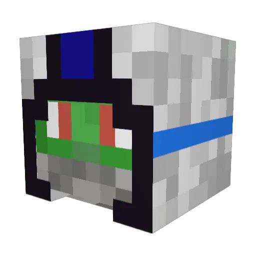 NonstopZombie122 Minecraft avatar head, 3D render
