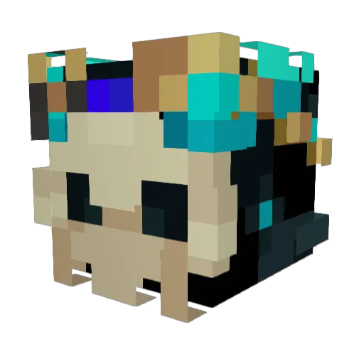Nonu222222 Minecraft avatar head, 3D render