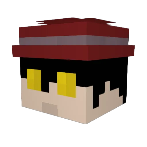 NonyaZ Minecraft avatar head, 3D render