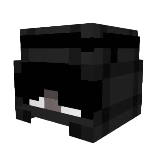 Nonzai Minecraft avatar head, 3D render