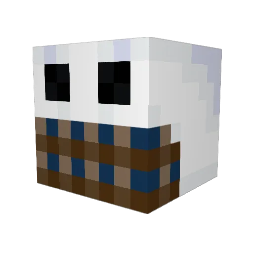 Nonzess Minecraft avatar head, 3D render