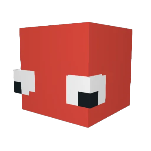 Noo1bs Minecraft avatar head, 3D render