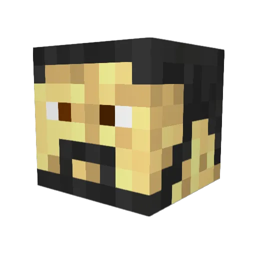 NooBShoT Minecraft avatar head, 3D render