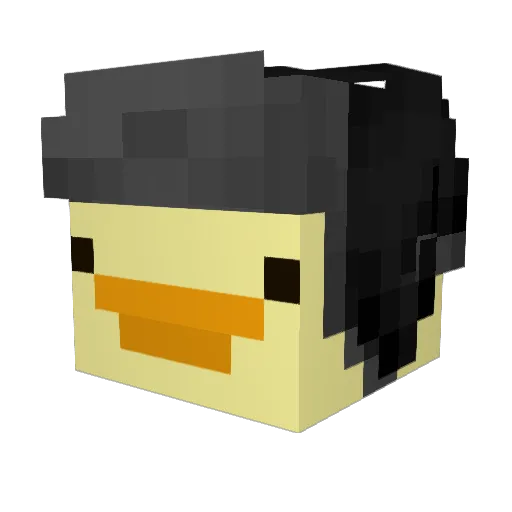 NooButOkay Minecraft avatar head, 3D render
