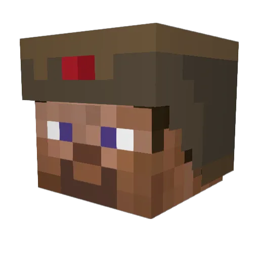 NooCs54 Minecraft avatar head, 3D render