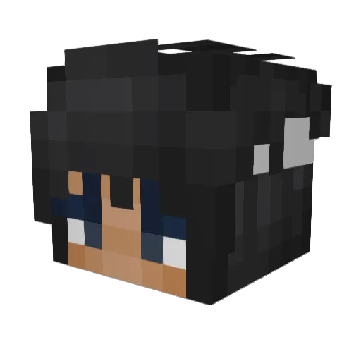 NooNooNoo Minecraft avatar head, 3D render