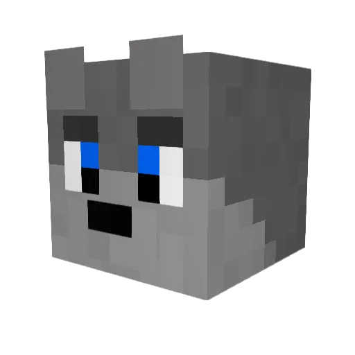 NooReturn Minecraft avatar head, 3D render
