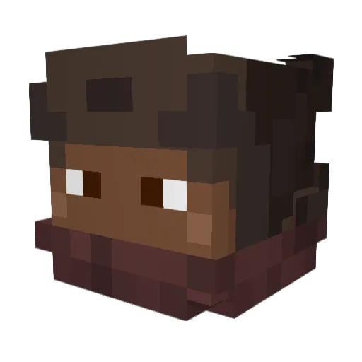 NoobDrip Minecraft avatar head, 3D render