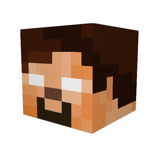 NoobGamer734 Minecraft avatar head, 3D render