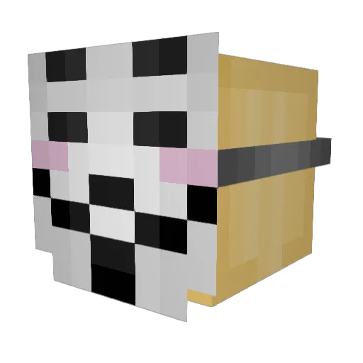 NoobHeaven Minecraft avatar head, 3D render