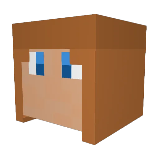 NoobJello1 Minecraft avatar head, 3D render