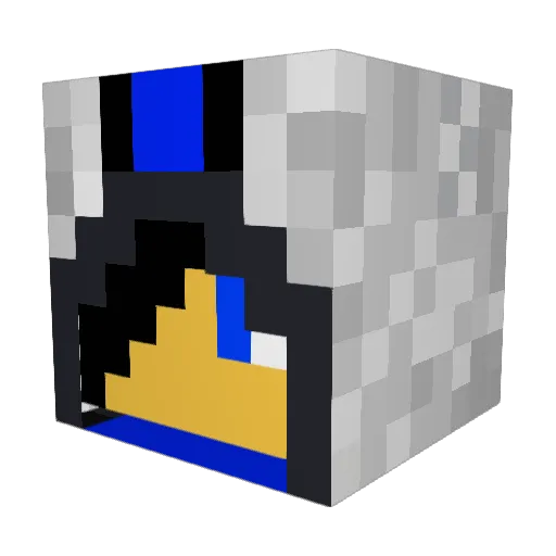 NoobNationM_C Minecraft avatar head, 3D render