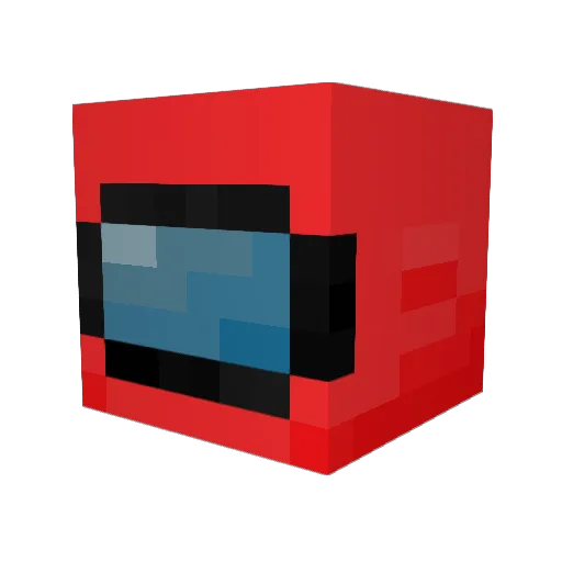 NoobRaff Minecraft avatar head, 3D render