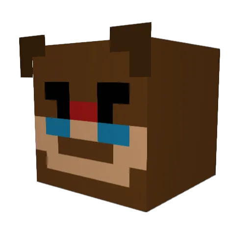 NoobSlayer900 Minecraft avatar head, 3D render