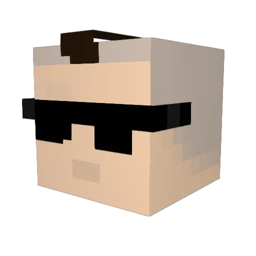 NoobSlayerXd435 Minecraft avatar head, 3D render