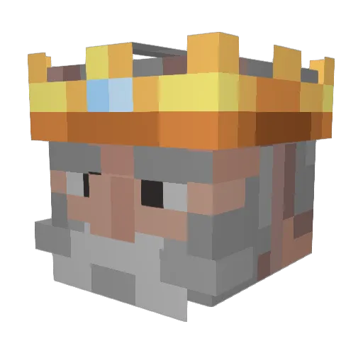 NoobSupreme Minecraft avatar head, 3D render