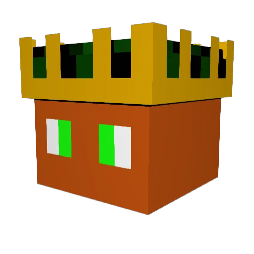 NoobTheNotPro Minecraft avatar head, 3D render
