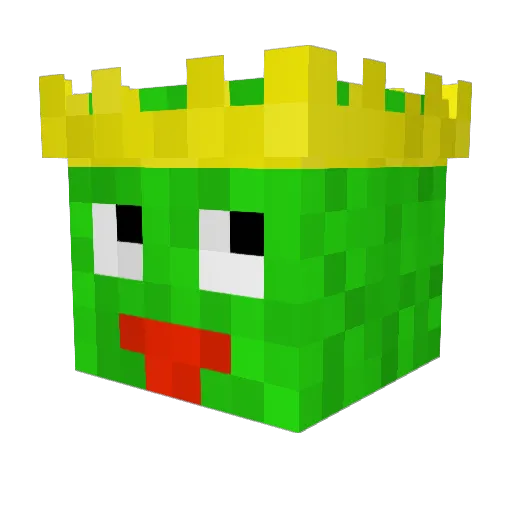 NoobekYT Minecraft avatar head, 3D render