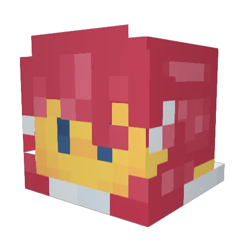 Noobidentity Minecraft avatar head, 3D render