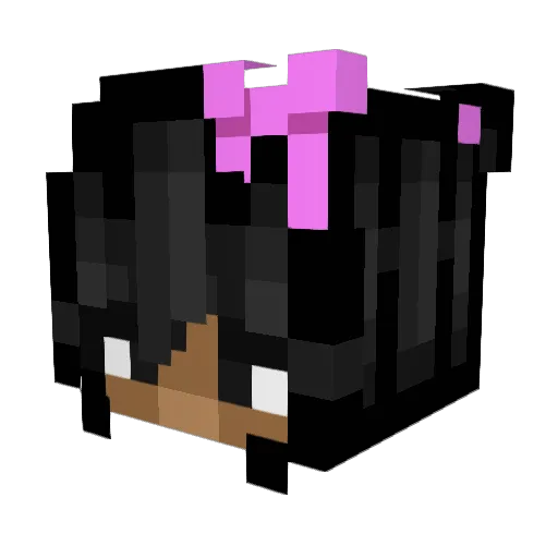 NoobiePixie Minecraft avatar head, 3D render