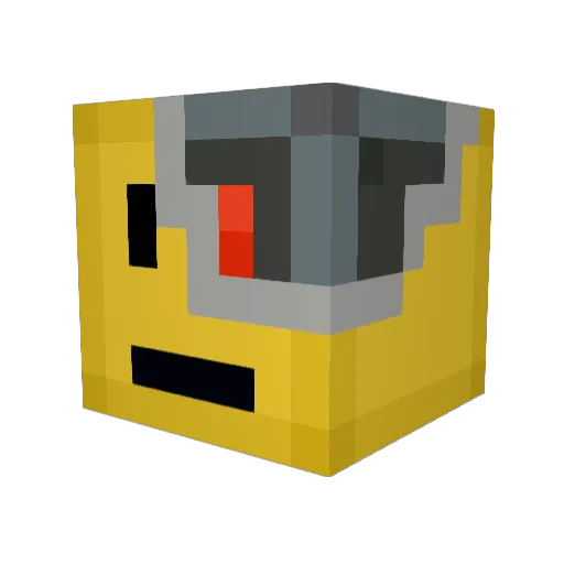 NoobieSlayer Minecraft avatar head, 3D render