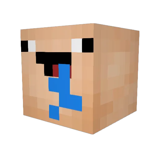 Noobik_cze Minecraft avatar head, 3D render
