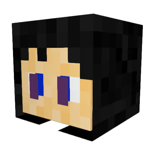 Nooblington Minecraft avatar head, 3D render