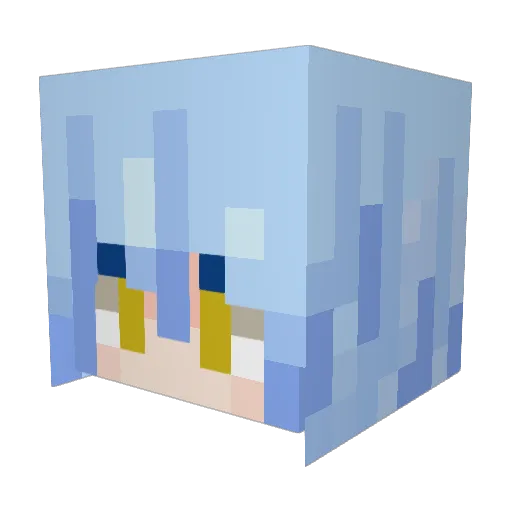 Noobnator3000 Minecraft avatar head, 3D render