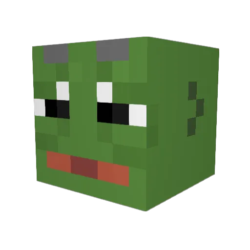 Noobrampager28 Minecraft avatar head, 3D render