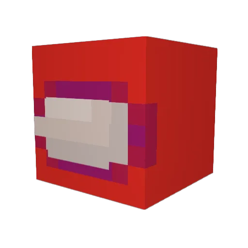 Noobrorick Minecraft avatar head, 3D render