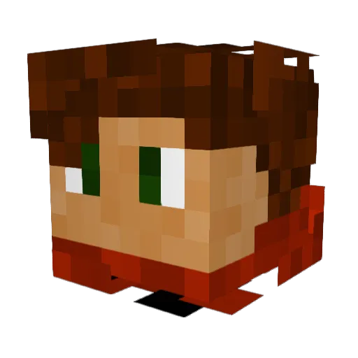 NoobsAreTrash Minecraft avatar head, 3D render