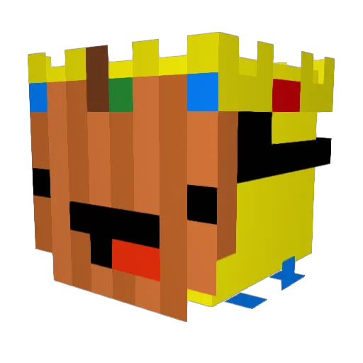 NoobsGamerTV Minecraft avatar head, 3D render