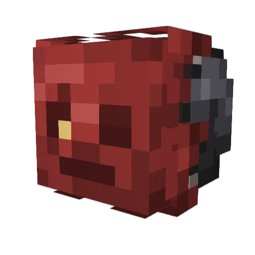 NoobsInvasion Minecraft avatar head, 3D render