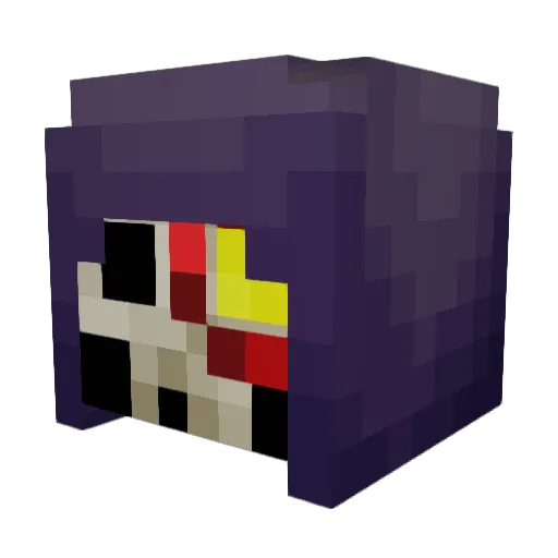 Noobstertoo Minecraft avatar head, 3D render