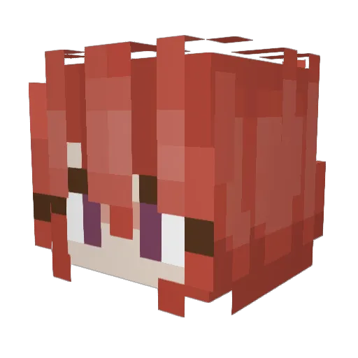 Noobulus Minecraft avatar head, 3D render