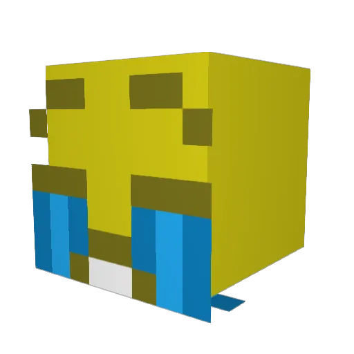 NoobxNinja Minecraft avatar head, 3D render