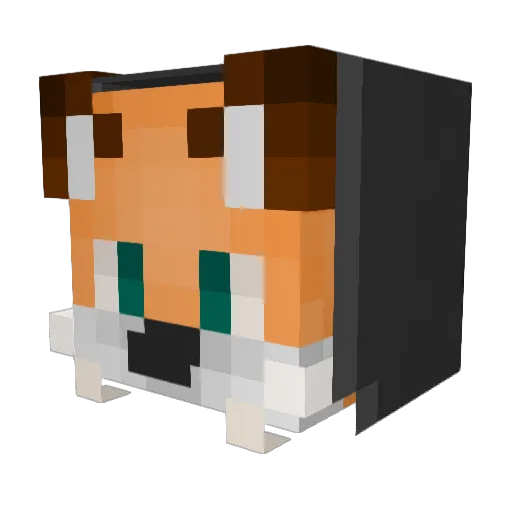 NoobyBob730 Minecraft avatar head, 3D render