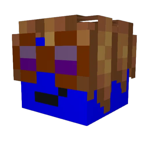 Nooby_GR Minecraft avatar head, 3D render