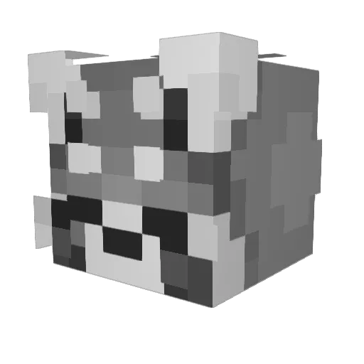 Nooby_King Minecraft avatar head, 3D render