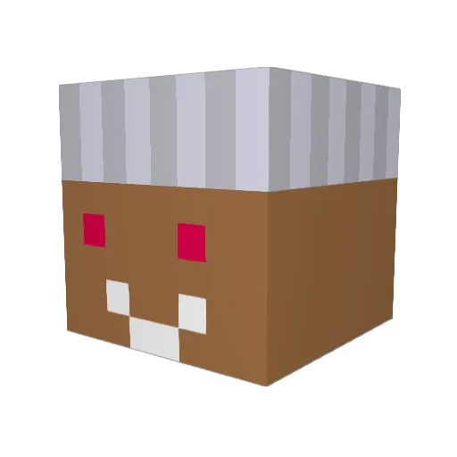 Nooby_Noob7 Minecraft avatar head, 3D render