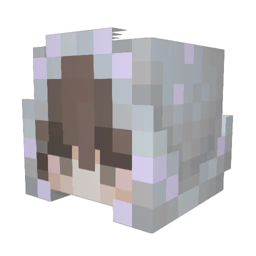 Noodle1031 Minecraft avatar head, 3D render