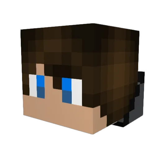 NoodleT_Rex Minecraft avatar head, 3D render
