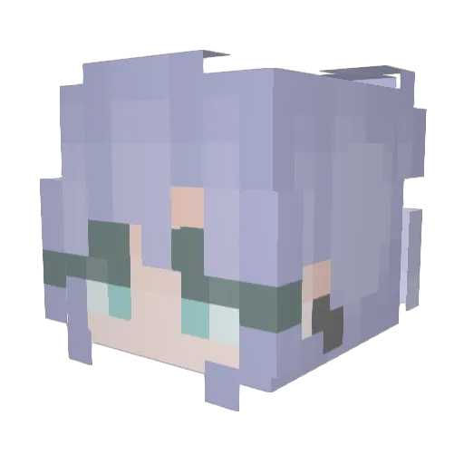 Noodleboy12 Minecraft avatar head, 3D render
